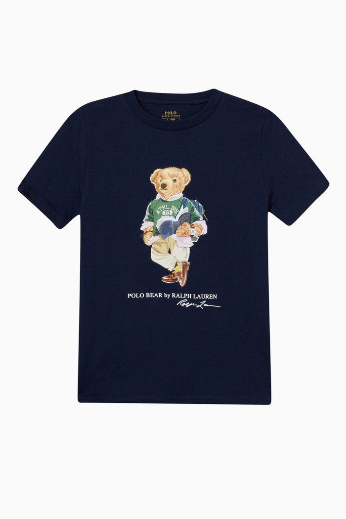 

Teddy Bear T-shirt in Cotton, Blue