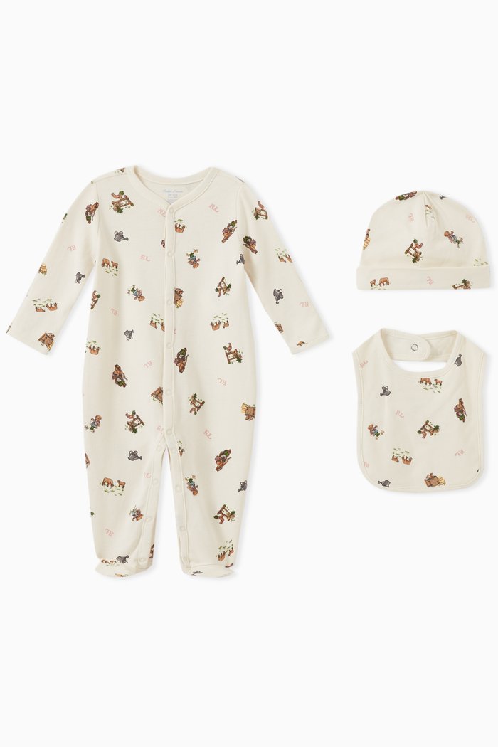 

Sleepsuit Gift Set in Cotton, Neutral