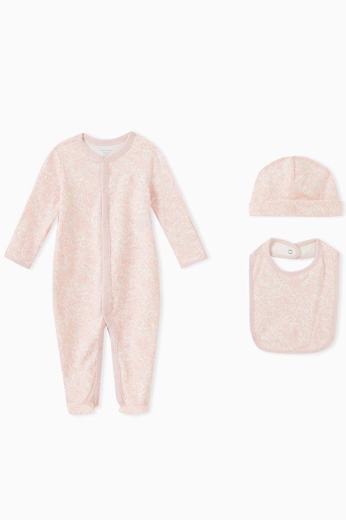 

Sleepsuit Gift Set in Cotton, Pink