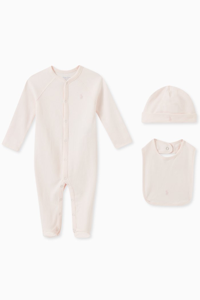 4-piece Gift Set in Cotton, Pink