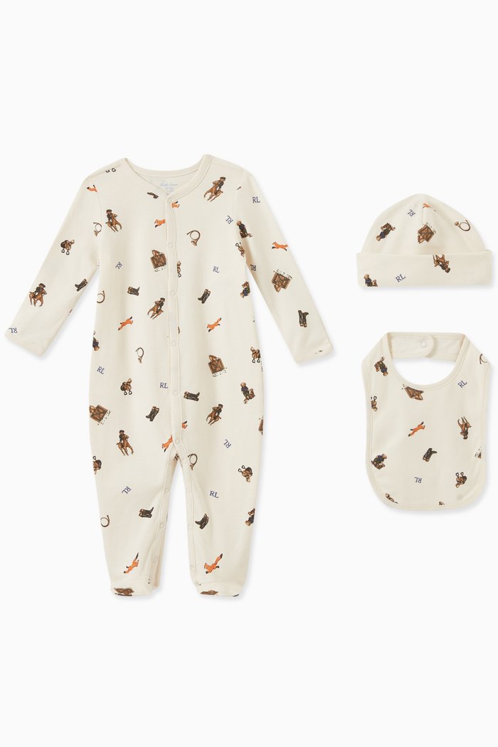 

Sleepsuit Gift Set in Cotton, Neutral