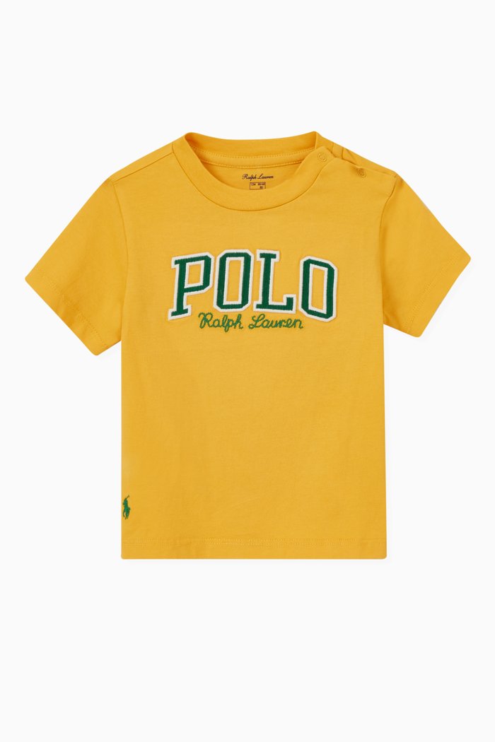

Polo Varsity Logo T-shirt in Cotton, Yellow