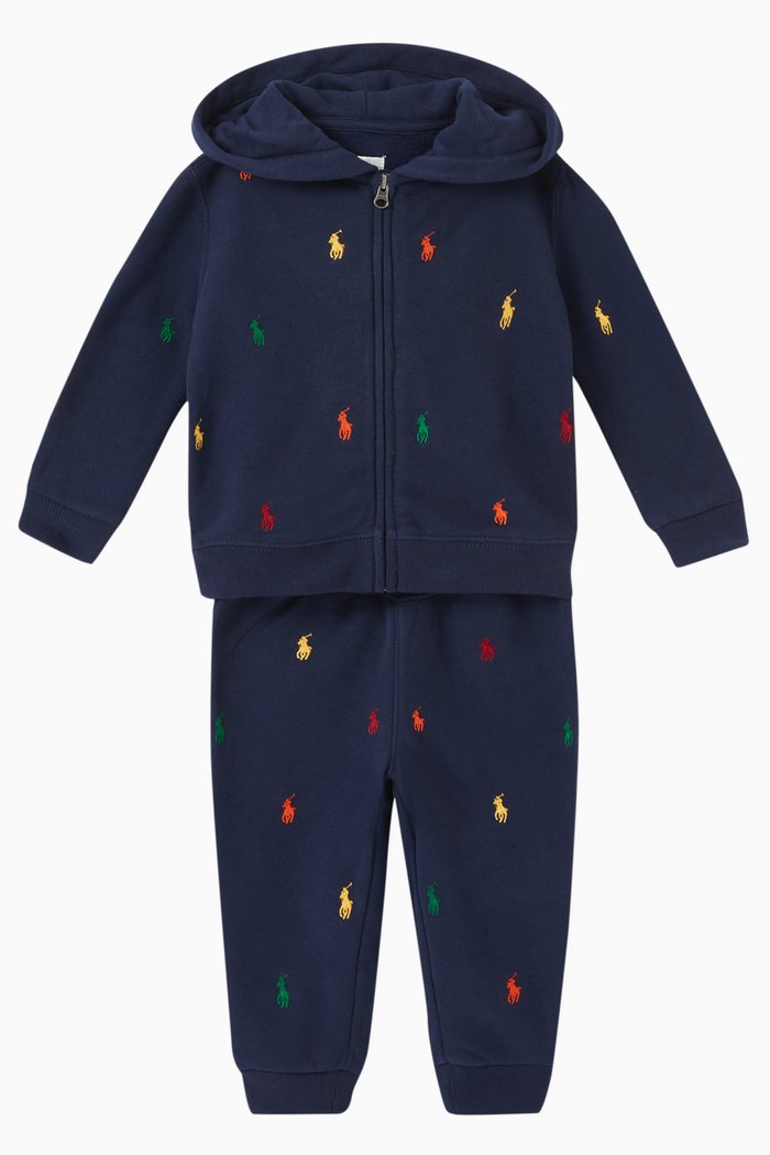 

Logo Sweatshirt & Sweatpants Set, Blue