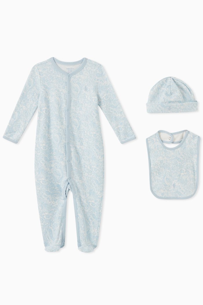 

3-piece Gift Set in Cotton, Blue