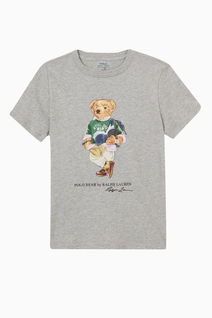 

Teddy Bear T-shirt in Cotton, Grey