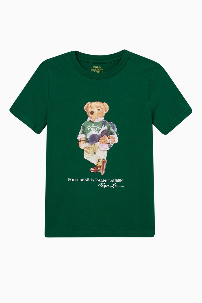 

Teddy Bear T-shirt in Cotton, Green