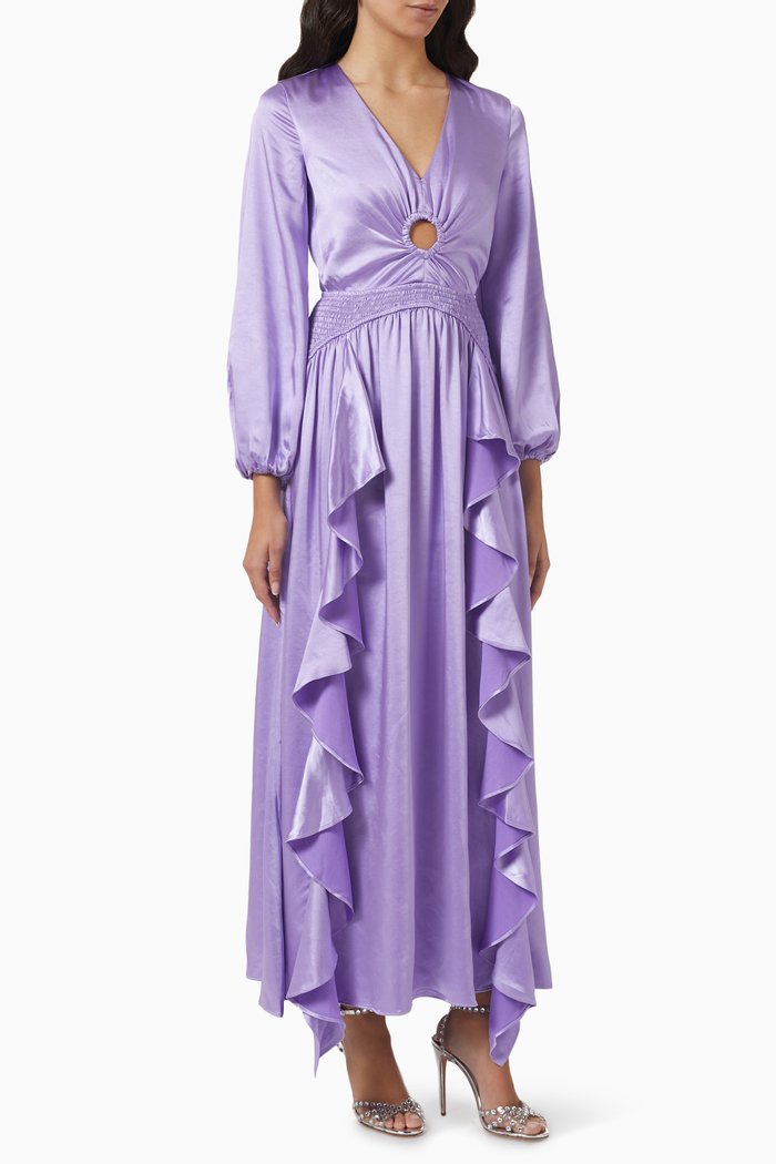 

Influence Ruffle Maxi Dress, Purple