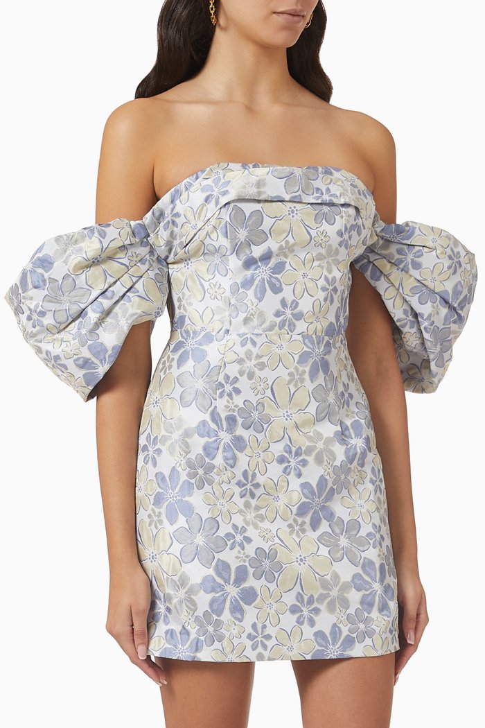 

Archival Off-shoulder Mini Dress, Blue