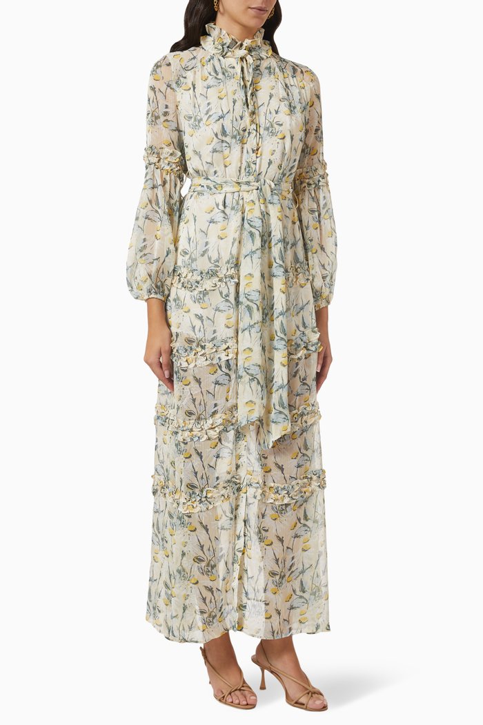 

Mondrian Printed Maxi Dress, Multicolour