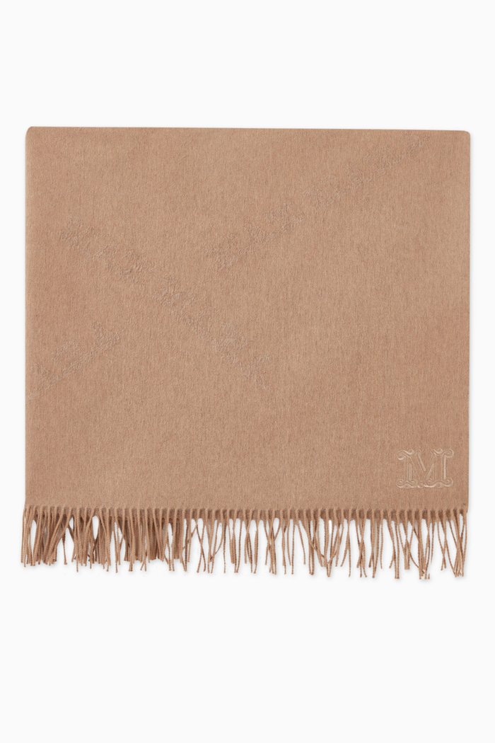 

Klaus Square Stole in Cashmere, Brown