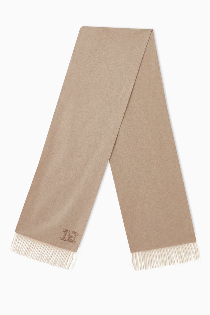 

Dali Square Stole in Cashmere, Brown