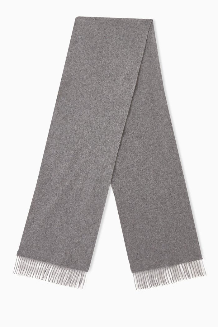 Dali Square Stole in Cashmere, Grey