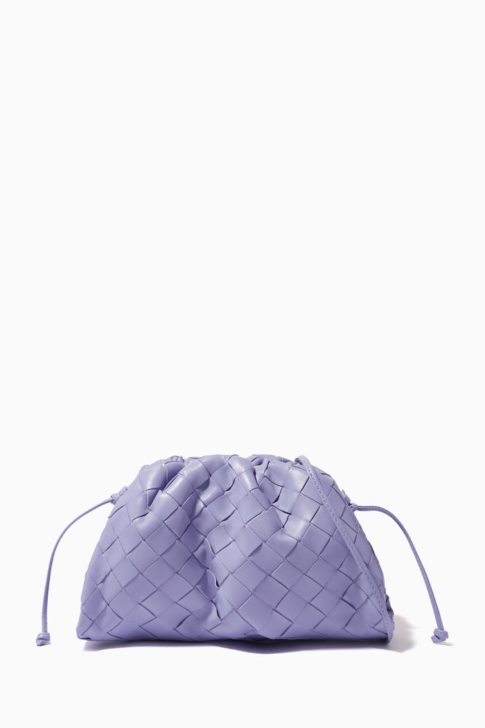 The Mini Pouch in Intrecciato Nappa, Purple