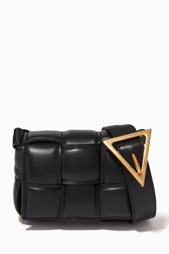 

Candy Padded Cassette Crossbody Bag in Nappa, Black