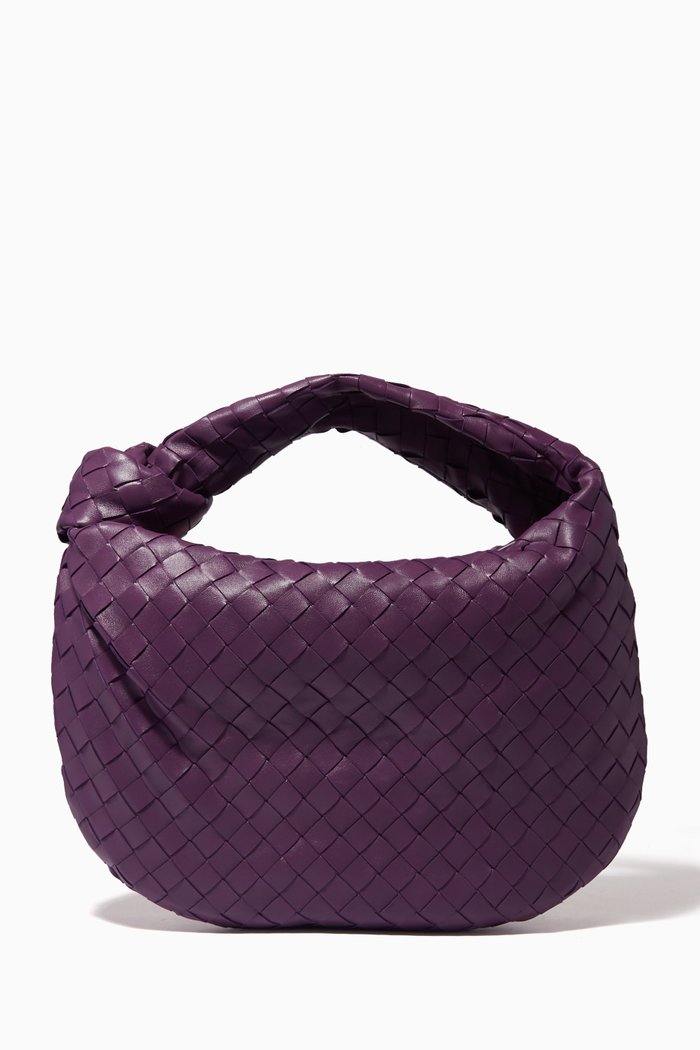 

Teen Jodie in Intrecciato Glazed Crackle Leather, Purple