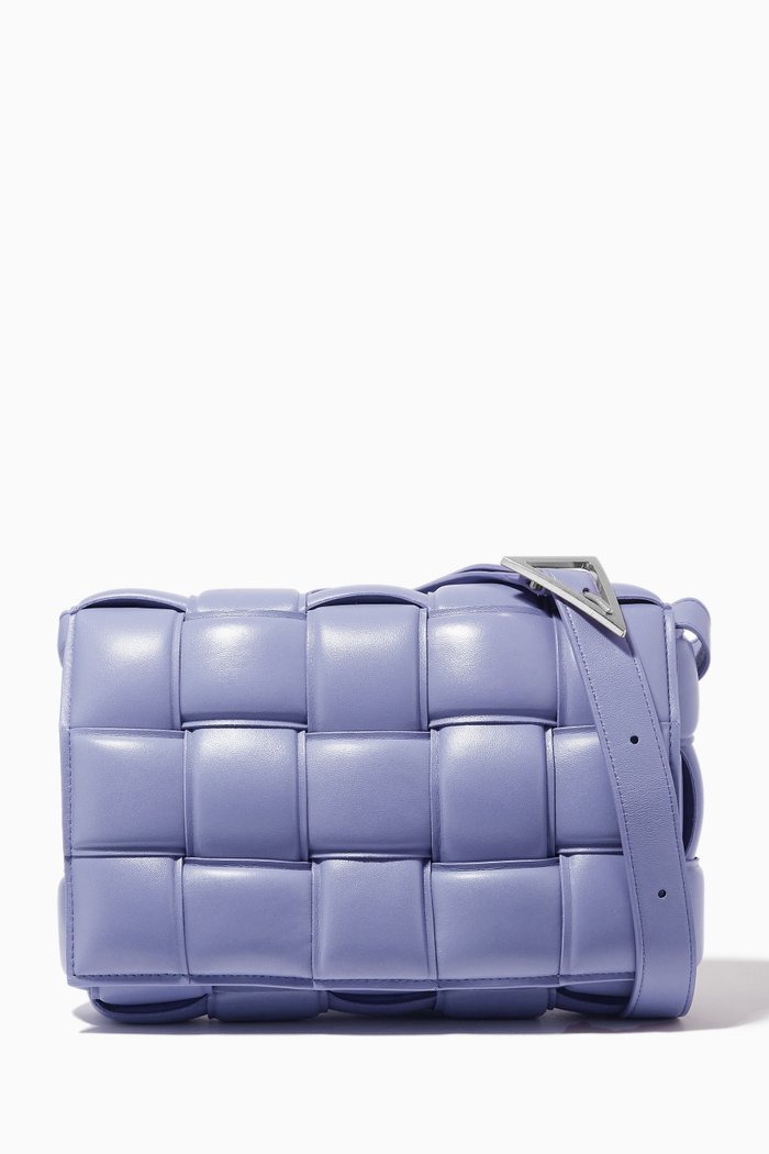 

Padded Cassette Bag in Nappa, Purple