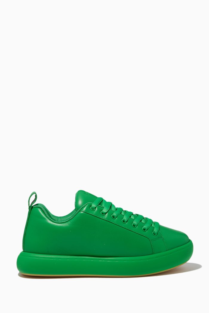 

Pillow Sneakers in Padded Leather, Green