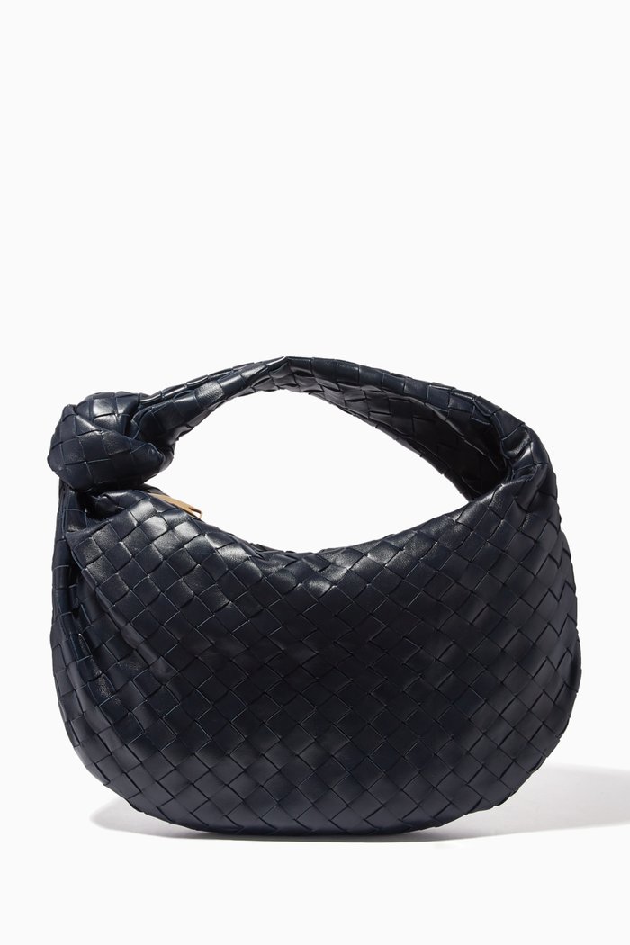 

Teen Jodie in Intrecciato Glazed Crackle Leather, Blue