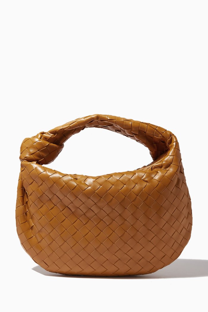 

Teen Jodie in Intrecciato Glazed Crackle Leather, Orange