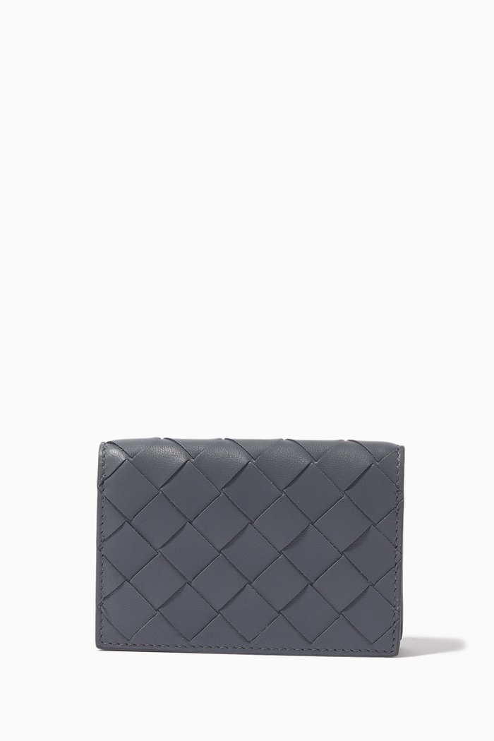 

Card Case in Intrecciato Nappa, Grey