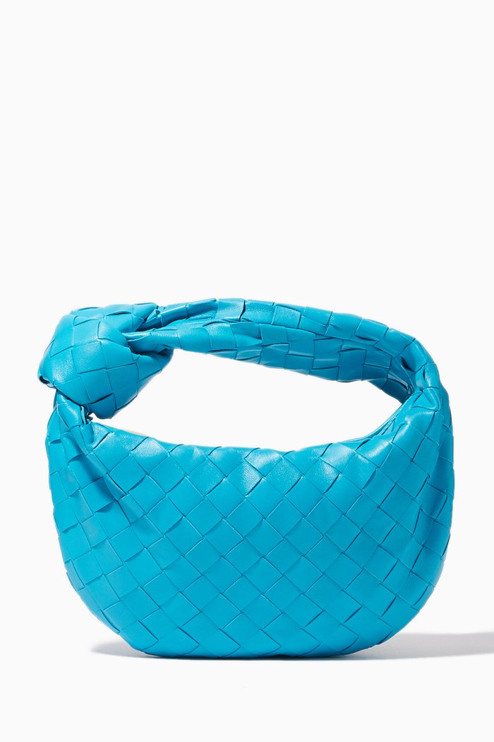 The Mini Jodie Bag in Intrecciato Nappa, Blue