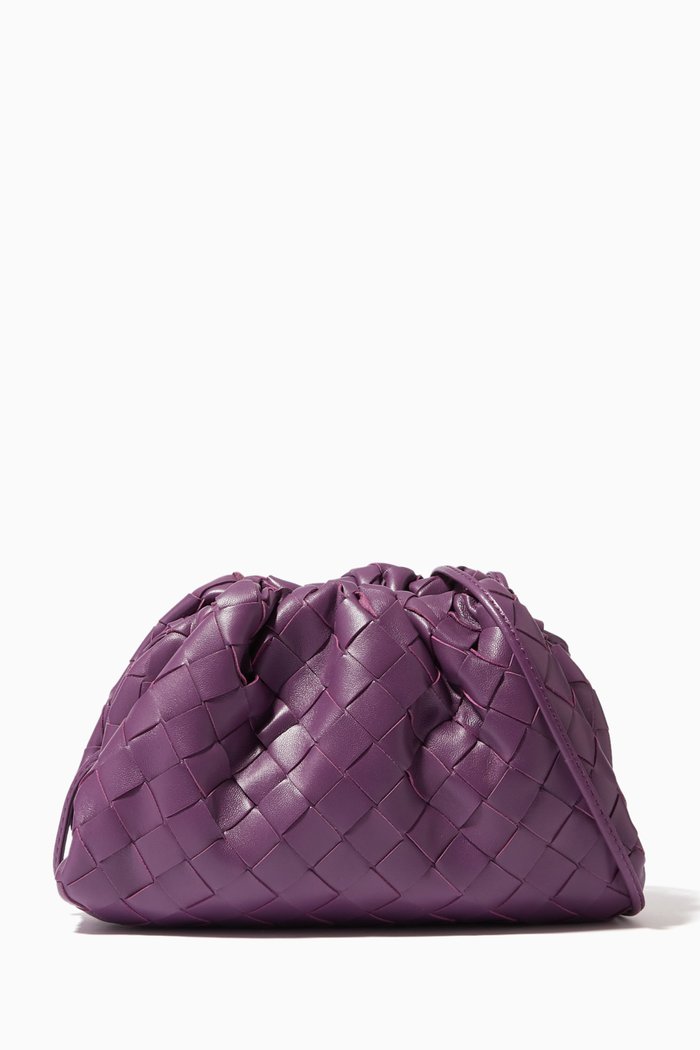 

The Mini Pouch in Intrecciato Nappa, Purple