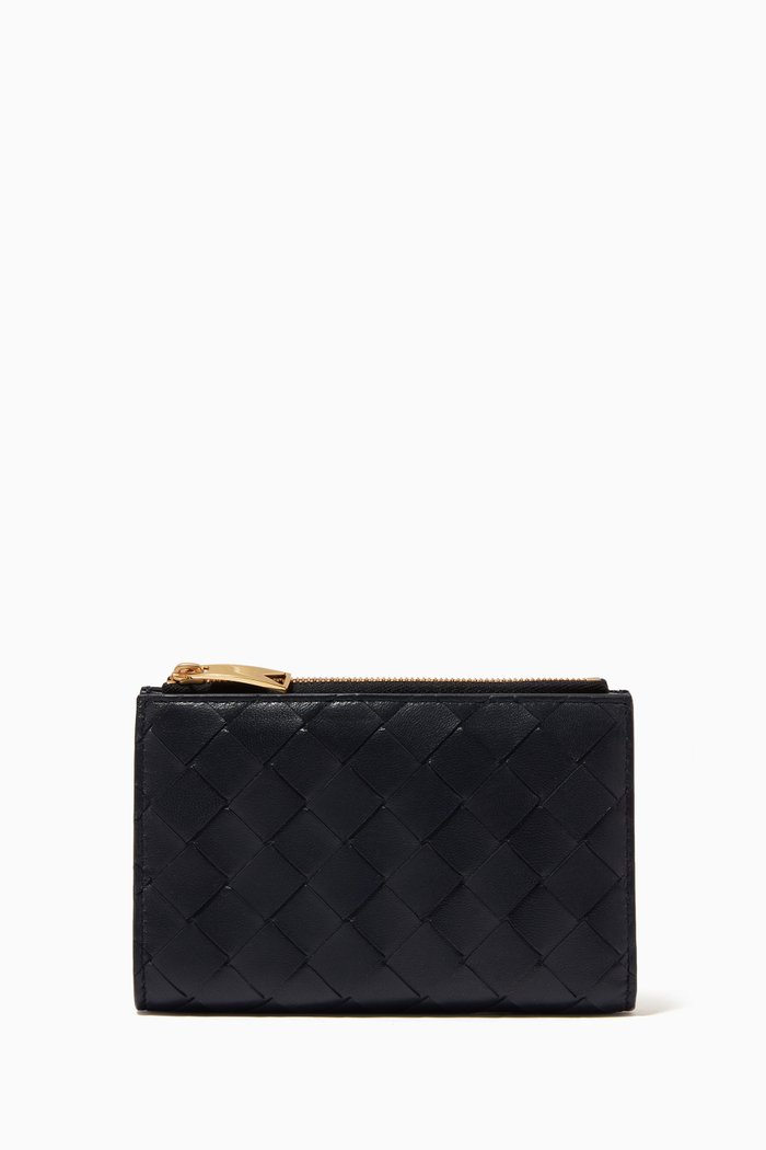 

Mini Wallet in Intrecciato Nappa, Blue