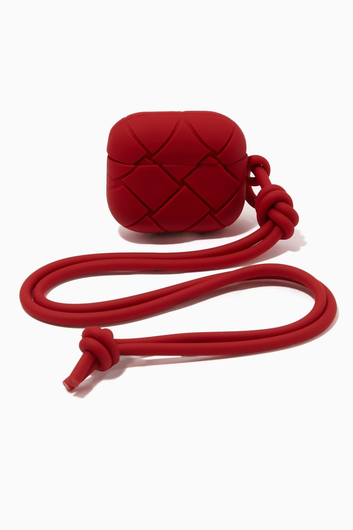 

AirPods 3rd Generation in Intreccio Rubber Silicone, Red