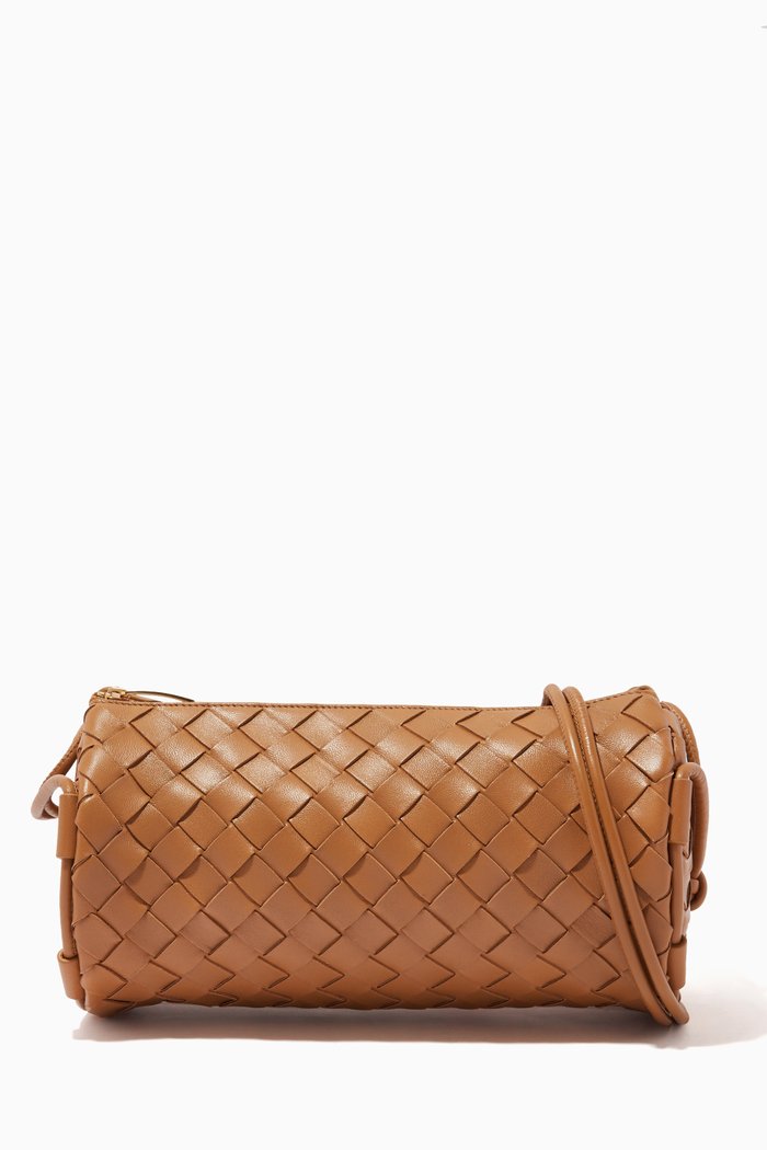 

Small Pouch in Intrecciato Nappa, Brown