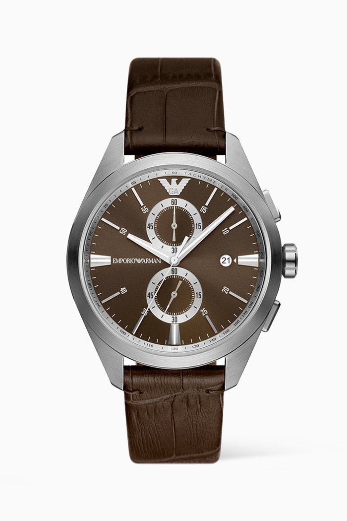 

Claudio Chrono Watch, 43mm, Brown