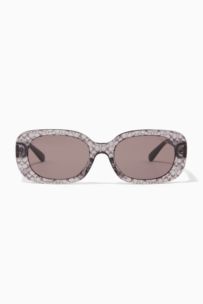 

Oval Sunglasses in Acetate, Grey