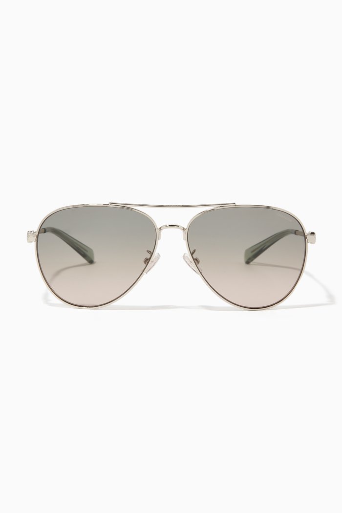 

Aviator Sunglasses in Metal, Gold