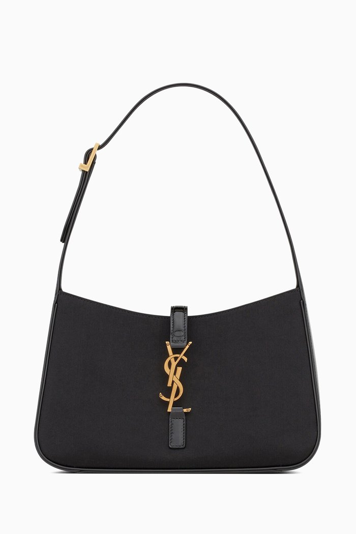 

Le 5 À 7 Hobo Bag in Silk Satin, Black