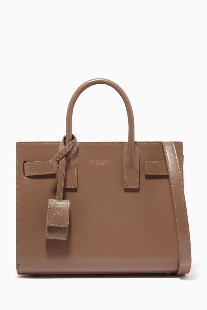 Sac de Jour Nano Bag in Smooth Leather, Brown