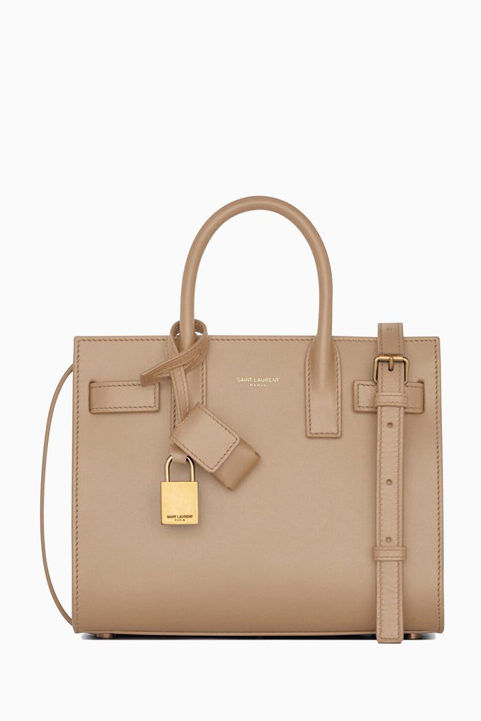

Sac de Jour Nano Bag in Smooth Leather, Brown