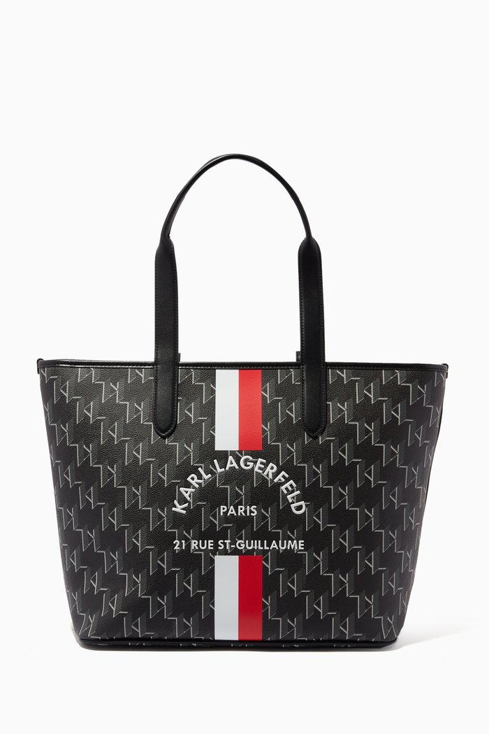 

Rue St-Guillaume Tote Bag in Monogram Canvas, Black