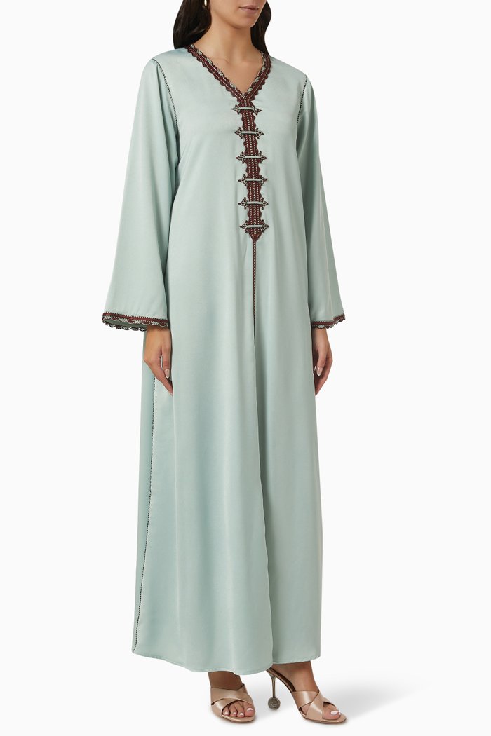

Bead-embellished Kaftan, Green