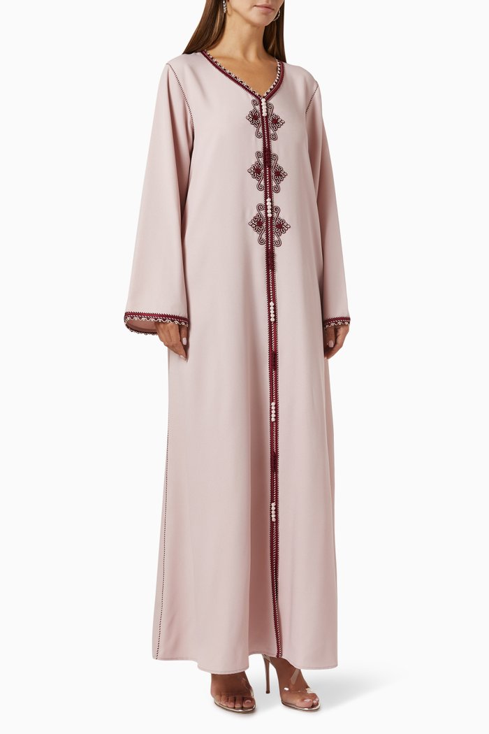 

Bead-embellished Kaftan, Pink