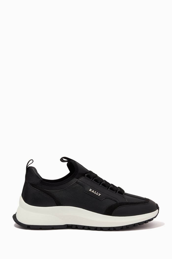 

Deven Sneakers in Calf Leather, Black