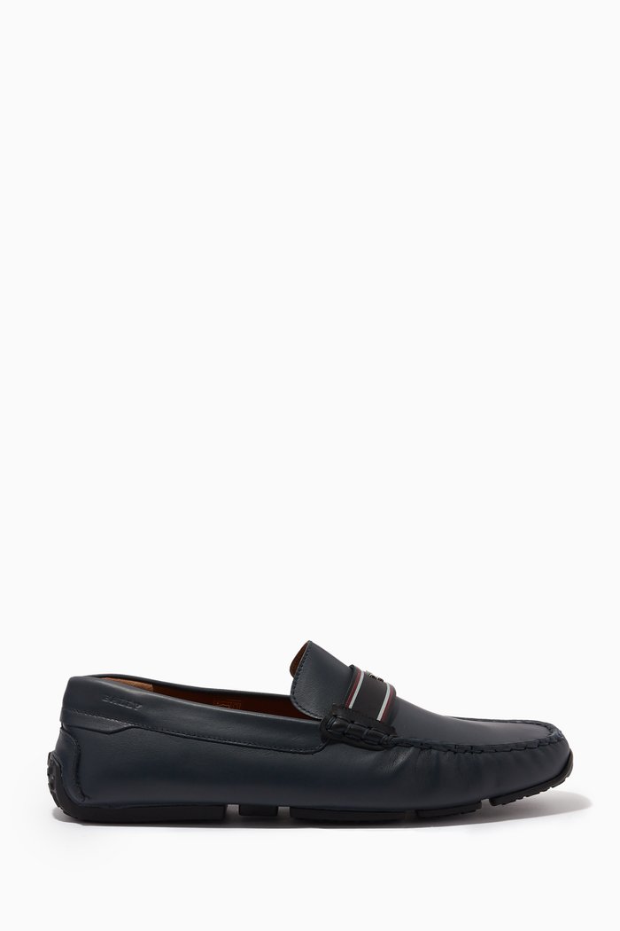 

Pabyl Driving Shoes in Leather, Blue
