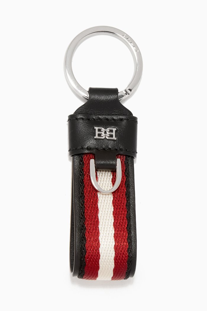 

Baronn Keychain in Calf Leather, Red