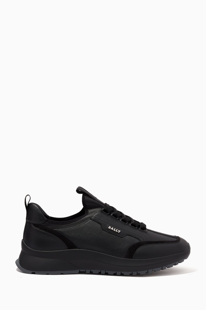 

Deven Sneakers in Leather, Black