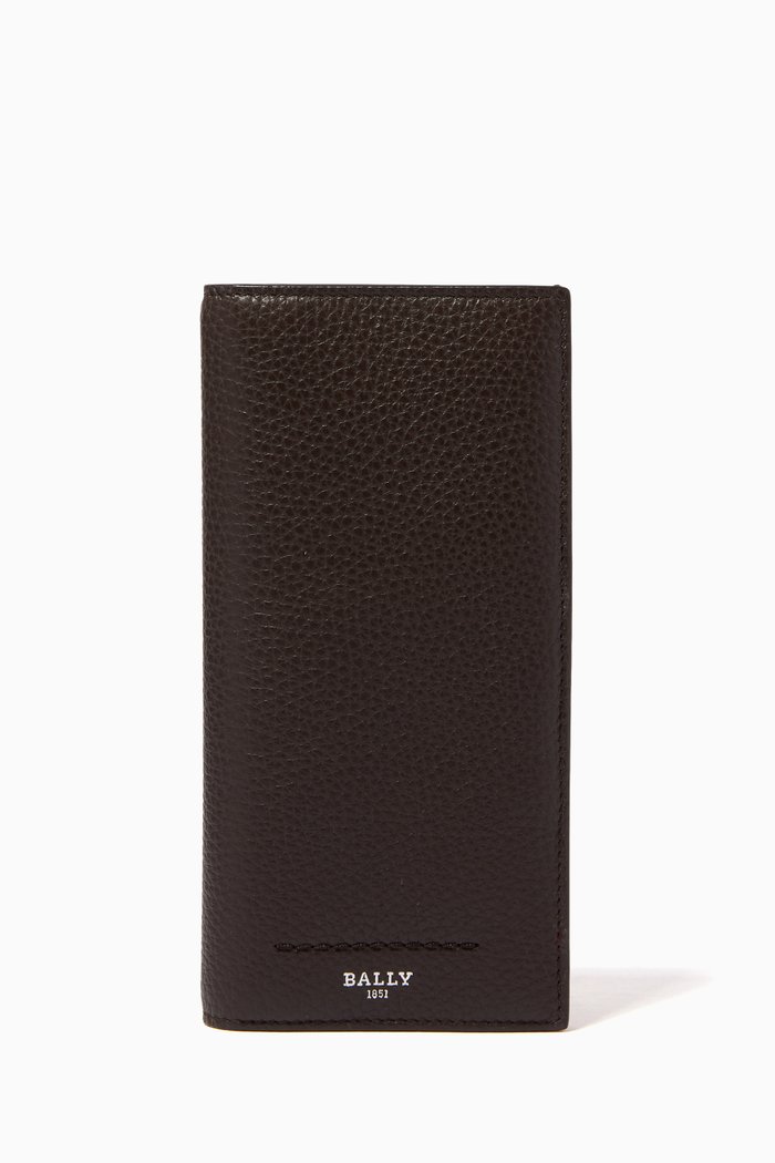 

Scarlio Continental Wallet in Grained Calf Leather, Brown