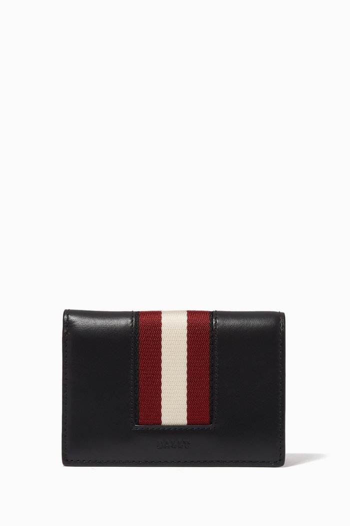 

Brycen Card Holder in Calf Leather, Black