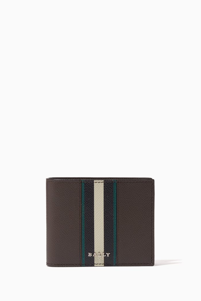 

Bevye Bifold Wallet in Leather, Green