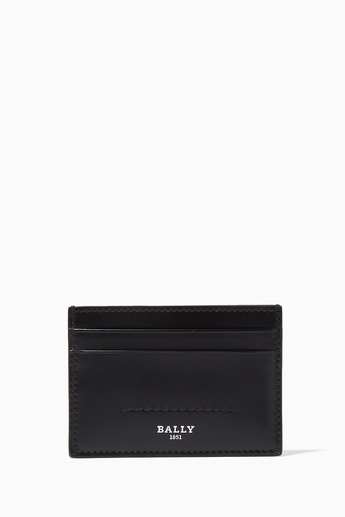 

Schar Card Holder in Bovine Leather, Black