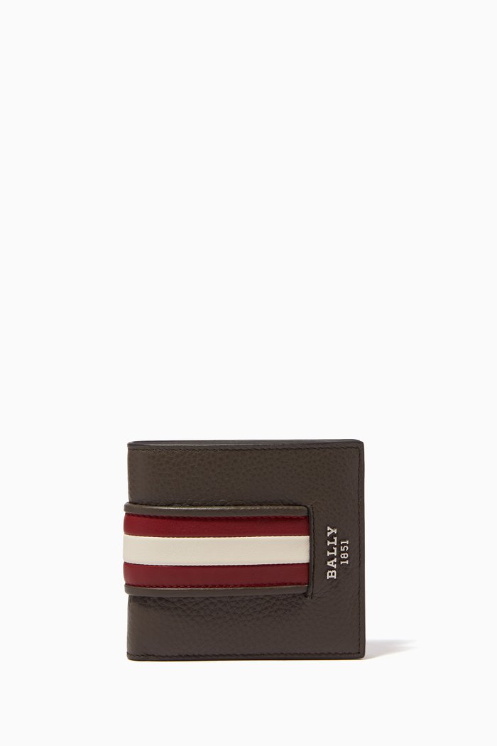 

Brasai Bi-fold Wallet in Calf-leather, Green