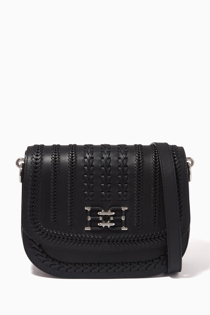 

Beckie Crossbody Bag in Leather, Black