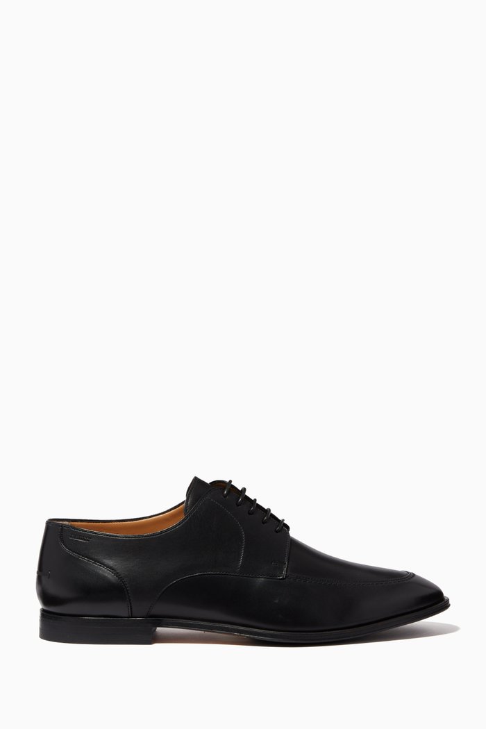 

Wedmer Lace-up Shoes in Calf Leather, Black