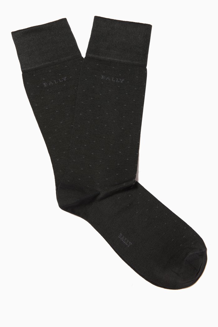 

Logo Socks in Cotton-blend, Grey